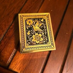 Vintage Damascene Pill Case
